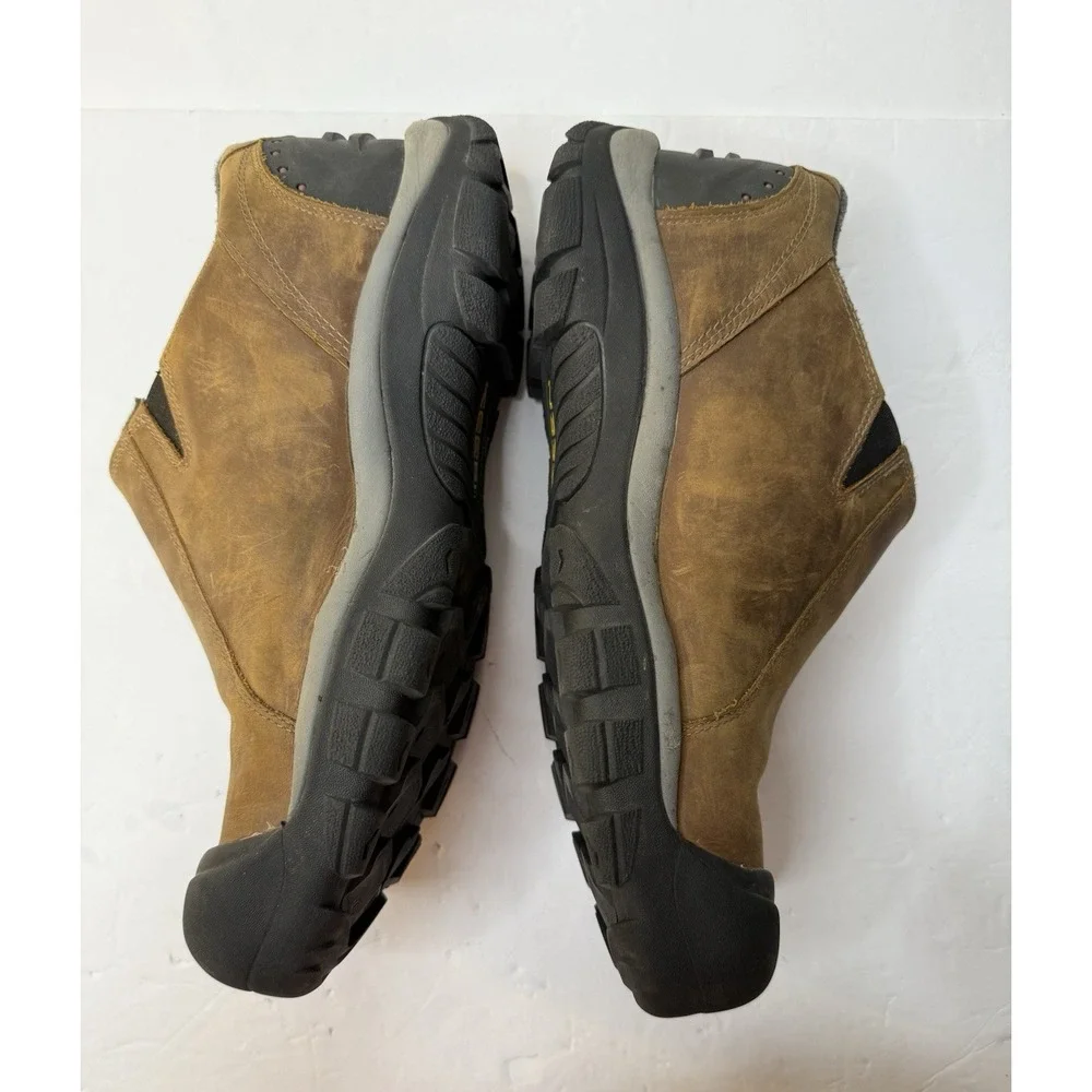 Keen Thermal Waterproof Slip On Insulated Shoes Mens Sz 13 Brown Leather Work